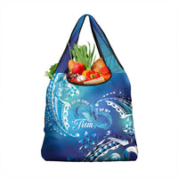 Polynesia Autism Awareness Grocery Bag Be In Awe Of My 'Tism