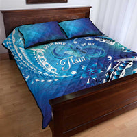 Polynesia Autism Awareness Quilt Bed Set Be In Awe Of My 'Tism