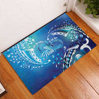Polynesia Autism Awareness Rubber Doormat Be In Awe Of My 'Tism