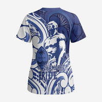 Guam Chief Kepuha Scrub Top Chamorro Pride - Polynesian Pride