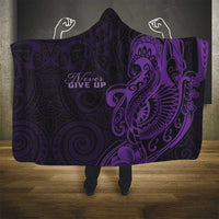 Lupus Warrior Hooded Blanket Never Give Up Polynesian Style