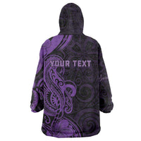 Personalised Lupus Warrior Wearable Blanket Hoodie Never Give Up Polynesian Style