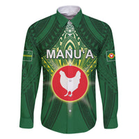 Personalized American Samoa Manu'a Cession Day Family Matching Off Shoulder Maxi Dress and Hawaiian Shirt With Polynesian Pattern