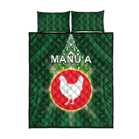 American Samoa Manu'a Cession Day Quilt Bed Set With Polynesian Pattern