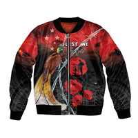 Papua New Guinea Remembrance Day Bomber Jacket Lest We Forget