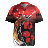 Papua New Guinea Remembrance Day Rugby Jersey Lest We Forget