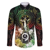Vanuatu Happy Assumption Day Family Matching Short Sleeve Bodycon Dress and Hawaiian Shirt