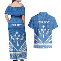 Personalised Kosrae State Gospel Day Couples Matching Off Shoulder Maxi Dress and Hawaiian Shirt Simple Style