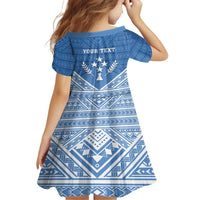 Personalised Kosrae State Gospel Day Family Matching Long Sleeve Bodycon Dress and Hawaiian Shirt Simple Style LT05 - Polynesian Pride