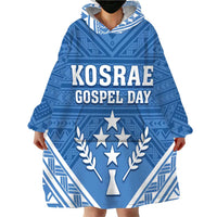 Personalised Kosrae State Gospel Day Wearable Blanket Hoodie Simple Style