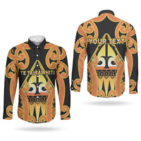 Personalised New Zealand Te Tairawhiti Couples Matching Short Sleeve Bodycon Dress and Long Sleeve Button Shirt Maori Koru Pattern LT05 - Polynesian Pride
