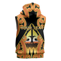 Personalised New Zealand Te Tairawhiti Sleeveless Zip Hoodie Maori Koru Pattern LT05 - Polynesian Pride
