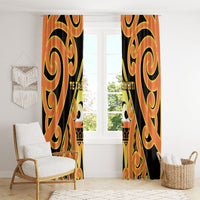 New Zealand Te Tairawhiti Window Curtain Maori Koru Pattern LT05 - Polynesian Pride