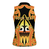 Personalised New Zealand Te Tairawhiti Women Sleeveless Polo Shirt Maori Koru Pattern LT05 - Polynesian Pride