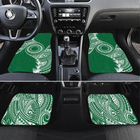 Cook Islands Gospel Day Car Mats Green Tribal Curves