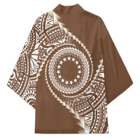 Cook Islands Gospel Day Kimono Brown Tribal Curves