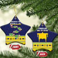 Tokelau Christmas Ceramic Ornament Tokelauan Turtle Santa Sleigh