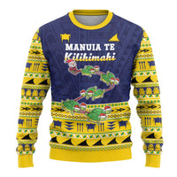 Tokelau Christmas Ugly Christmas Sweater Tokelauan Turtle Santa Sleigh
