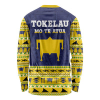 Tokelau Christmas Long Sleeve Shirt Tokelauan Turtle Santa Sleigh