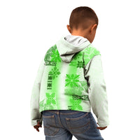 Hawaiian Quilt Kid Hoodie Vintage Pattern Green LT05 - Polynesian Pride