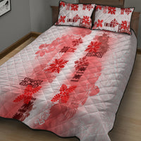 Hawaiian Quilt Quilt Bed Set Vintage Pattern Red LT05 - Polynesian Pride