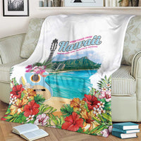 Aloha Hawaii Waikiki Beach Landscape Blanket
