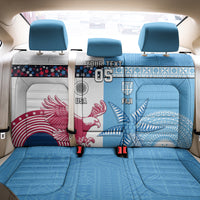 Custom Fiji And USA Palm Tree With Eagle Back Car Seat Cover LT05