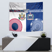 Custom Samoa And USA Together Tapestry LT05 - Polynesian Pride