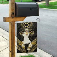 Niue Women's Day Garden Flag With Polynesian Pattern