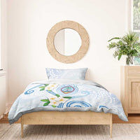 Guam Chamorro Bedding Set Guasali Flowers Curves Style LT05 - Polynesian Pride