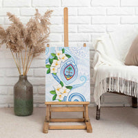 Guam Chamorro Canvas Wall Art Guasali Flowers Curves Style LT05 - Polynesian Pride