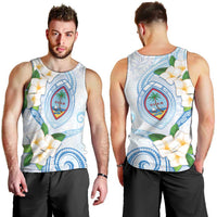 Guam Chamorro Men Tank Top Guasali Flowers Curves Style