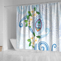 Guam Chamorro Shower Curtain Guasali Flowers Curves Style