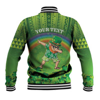 Personalised Hawaii Saint Patrick's Day Baseball Jacket Let's Get Fit Shaced LT05 - Polynesian Pride
