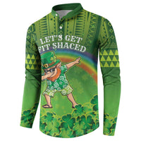 Personalised Hawaii Saint Patrick's Day Button Sweatshirt Let's Get Fit Shaced LT05 - Polynesian Pride