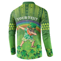 Personalised Hawaii Saint Patrick's Day Button Sweatshirt Let's Get Fit Shaced LT05 - Polynesian Pride