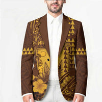 Personalised Hawaii Mililani High School Blazer Tribal Tattoo With Hibiscus Flowers