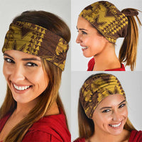 Hawaii Mililani High School Neck Gaiter Tribal Tattoo With Hibiscus Flowers