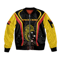 Custom Papua New Guinea Cricket Sleeve Zip Bomber Jacket 2024 World Cup