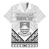 Personalised Kiribati Gospel Day Family Matching Puletasi and Hawaiian Shirt Coat Of Arms Polynesian Pattern