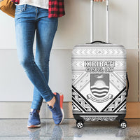 Kiribati Gospel Day Luggage Cover Coat Of Arms Polynesian Pattern