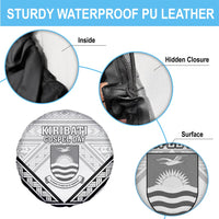 Kiribati Gospel Day Spare Tire Cover Coat Of Arms Polynesian Pattern