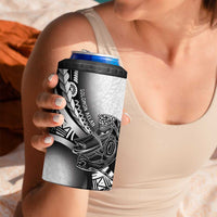 Solomon Islands Nguzunguzu 4 in 1 Can Cooler Tumbler Polynesian Tribal Pattern