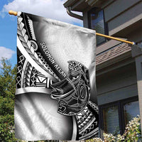 Solomon Islands Nguzunguzu Garden Flag Polynesian Tribal Pattern