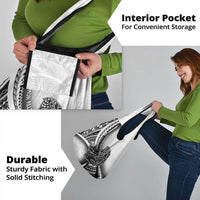 Solomon Islands Nguzunguzu Grocery Bag Polynesian Tribal Pattern