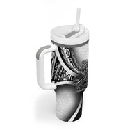 Solomon Islands Nguzunguzu Tumbler With Handle Polynesian Tribal Pattern