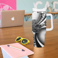 Solomon Islands Nguzunguzu Tumbler With Handle Polynesian Tribal Pattern