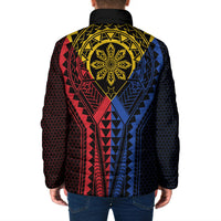 Philippines Batok Tribal Inspired Tattoo Padded Jacket LT05 - Polynesian Pride