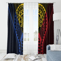 Philippines Batok Tribal Inspired Tattoo Window Curtain LT05 - Polynesian Pride