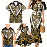 Custom Aotearoa Ngai Te Rangi Family Matching Mermaid Dress and Hawaiian Shirt Maori Tribal Pattern LT05 - Polynesian Pride